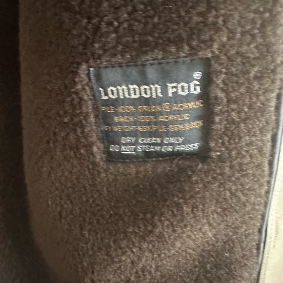 Vintage London Fog Maincoats Trench Coat Men’s 46L Tan Insulated Liner Overcoat - Picture 8 of 12